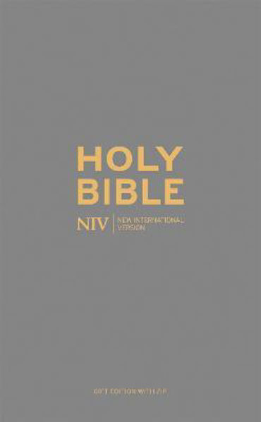 Picture of NIV Pocket Charcoal Soft-tone with Zip