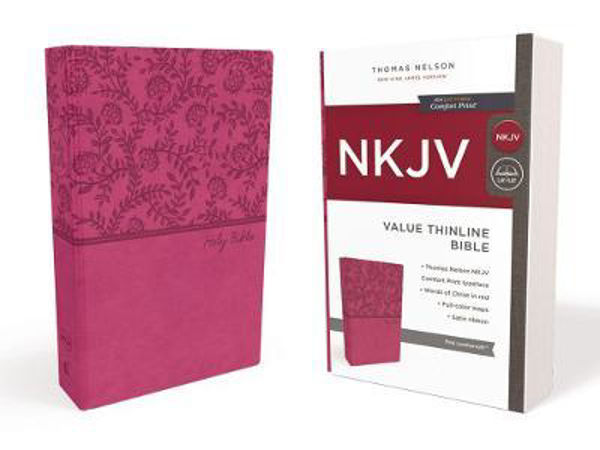 Picture of NKJV, Value Thinline, Lay Flat - Pink - Comfort Print